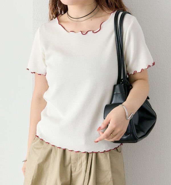  「配色メロウニットT」|Tシャツ・カットソー|