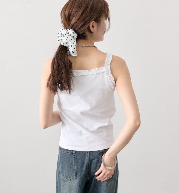  「パット付きギャザーフリルキャミソール」|キャミソール|