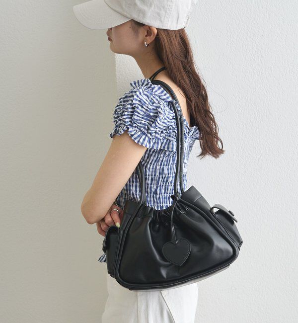  「ハートチャーム付きコンビBAG」|トートバッグ|