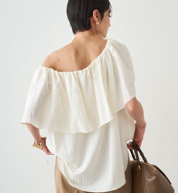  「フリルオフショルブラウス」|シャツ・ブラウス|