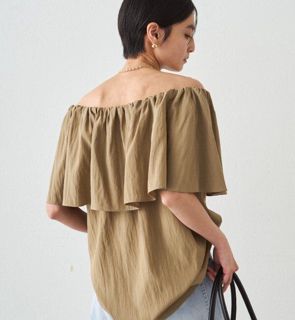  「フリルオフショルブラウス」|シャツ・ブラウス|