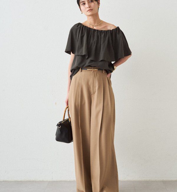  「フリルオフショルブラウス」|シャツ・ブラウス|