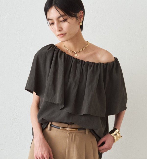  「フリルオフショルブラウス」|シャツ・ブラウス|