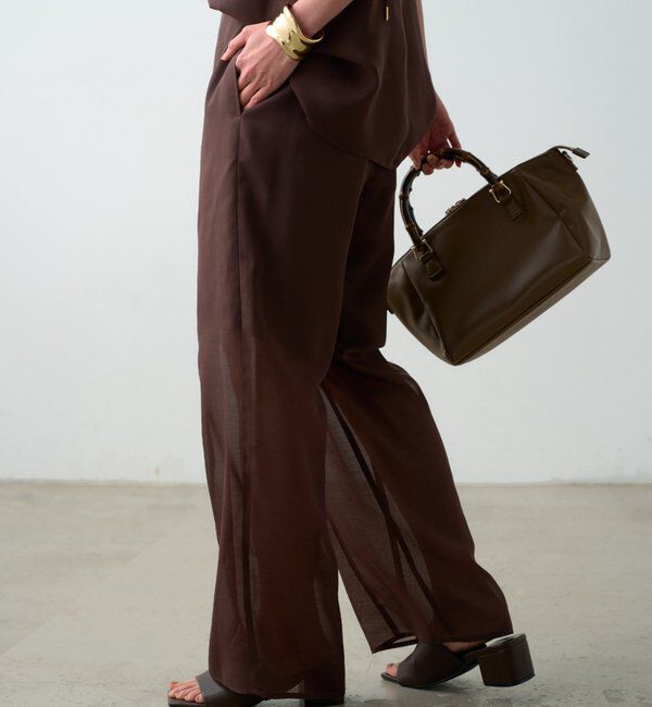  「【JAPAN MADE】シアーパンツ」|チノ|