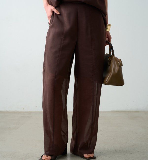  「【JAPAN MADE】シアーパンツ」|チノ|