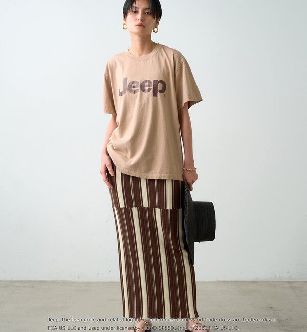  「マルチストライプニットスカート」|スカート|