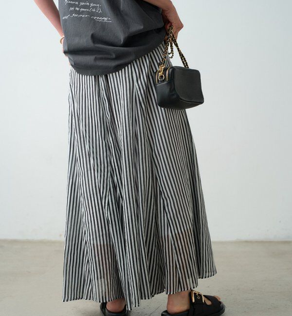  「リネンフレアスカート」|スカート|