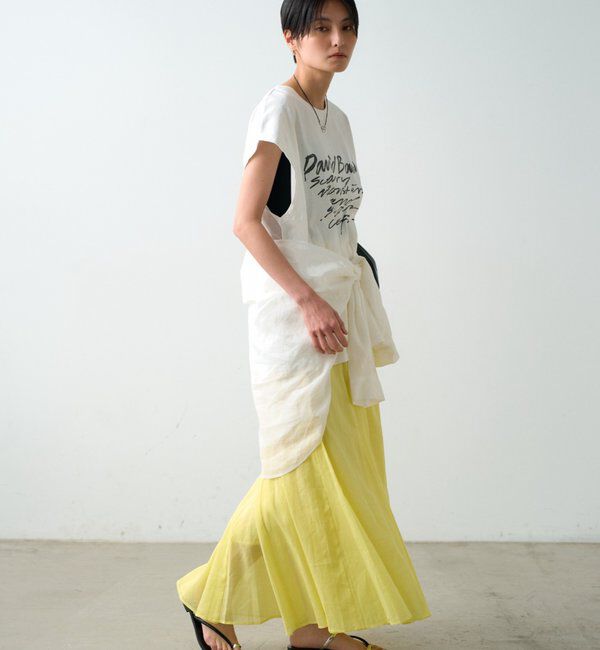  「リネンフレアスカート」|スカート|