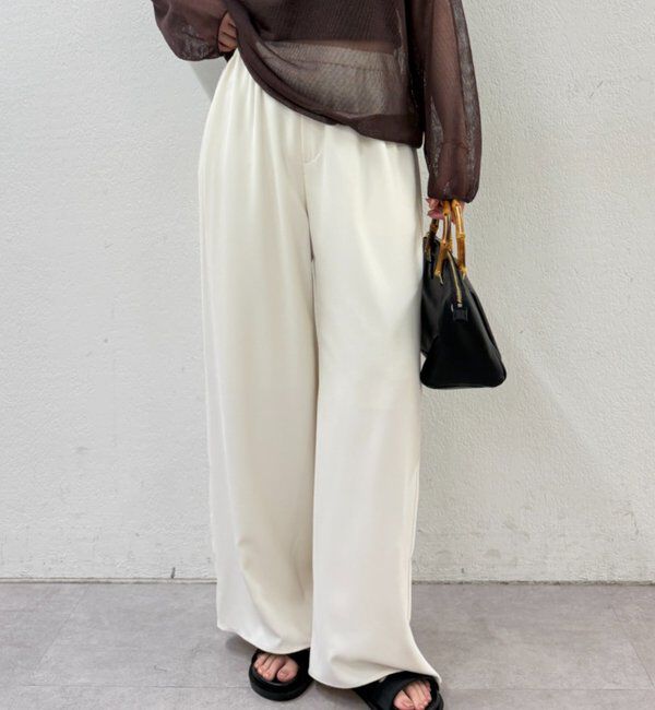  「イージーワイドタックパンツ」|チノ|