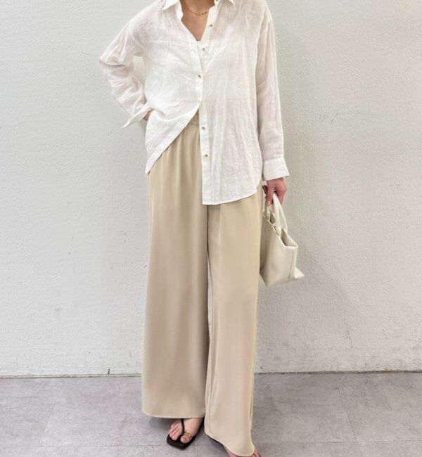  「イージーワイドタックパンツ」|チノ|