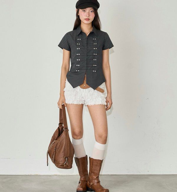  「【WEB限定】ナポレオンコンパクト半袖シャツ」|シャツ・ブラウス|