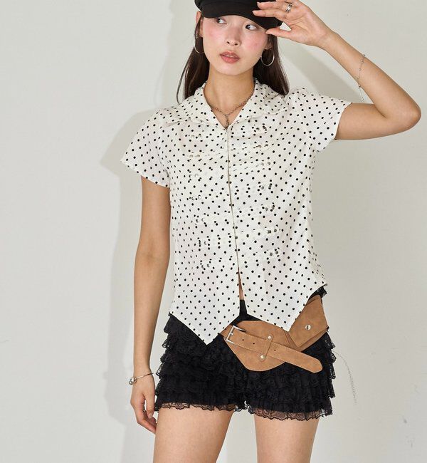  「【WEB限定】ナポレオンコンパクト半袖シャツ」|シャツ・ブラウス|