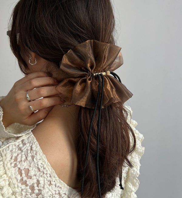  「【新色追加】〈GOLDY/ゴールディ〉ドロストオーガンジーシュシュ」|リング|