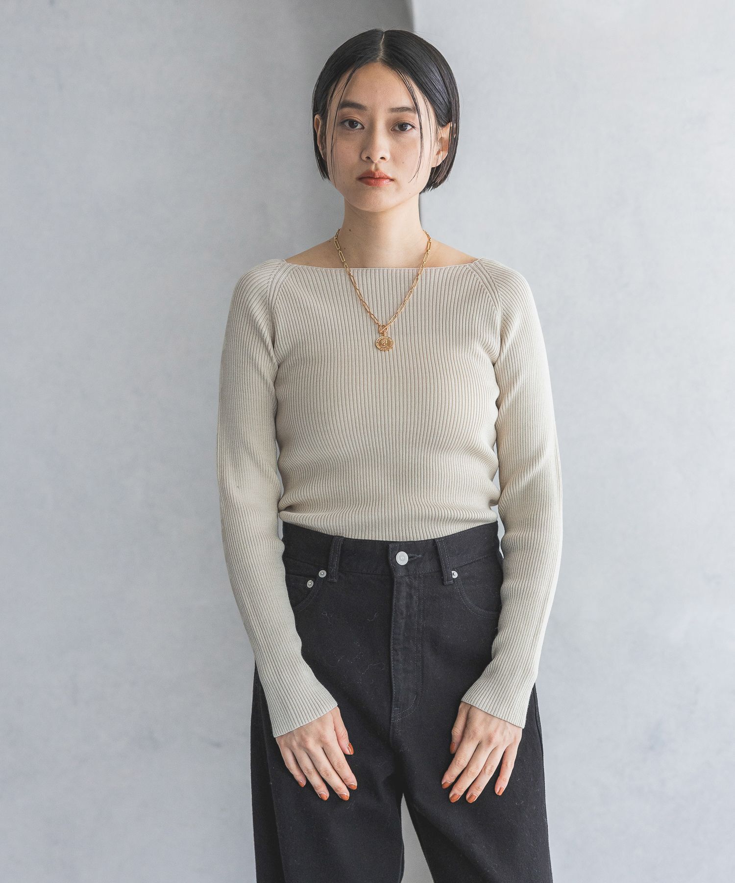 A part by 「2WAYボートネックプルオーバー_長袖」|ニット・セーター|