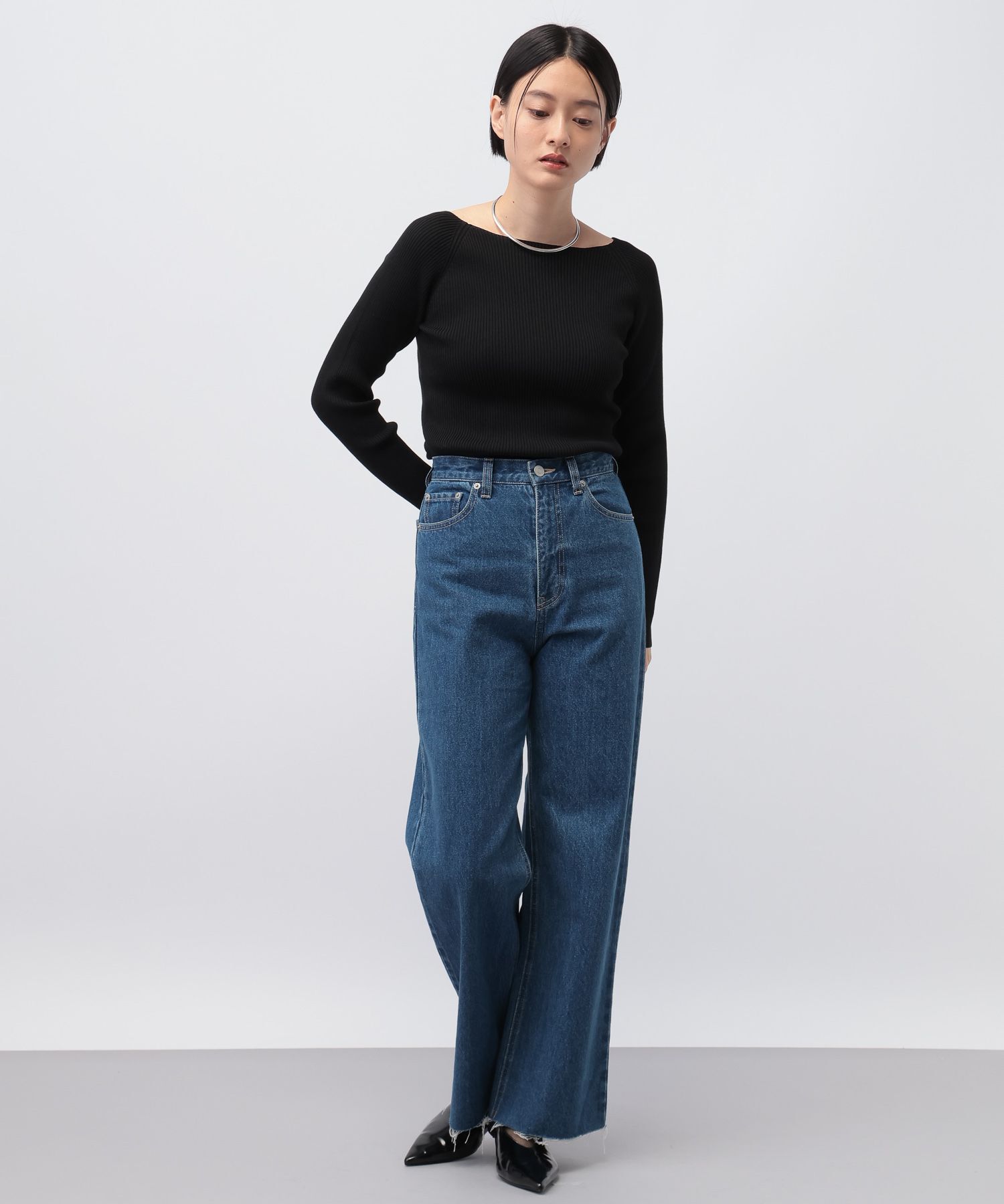 A part by 「2WAYボートネックプルオーバー_長袖」|ニット・セーター|