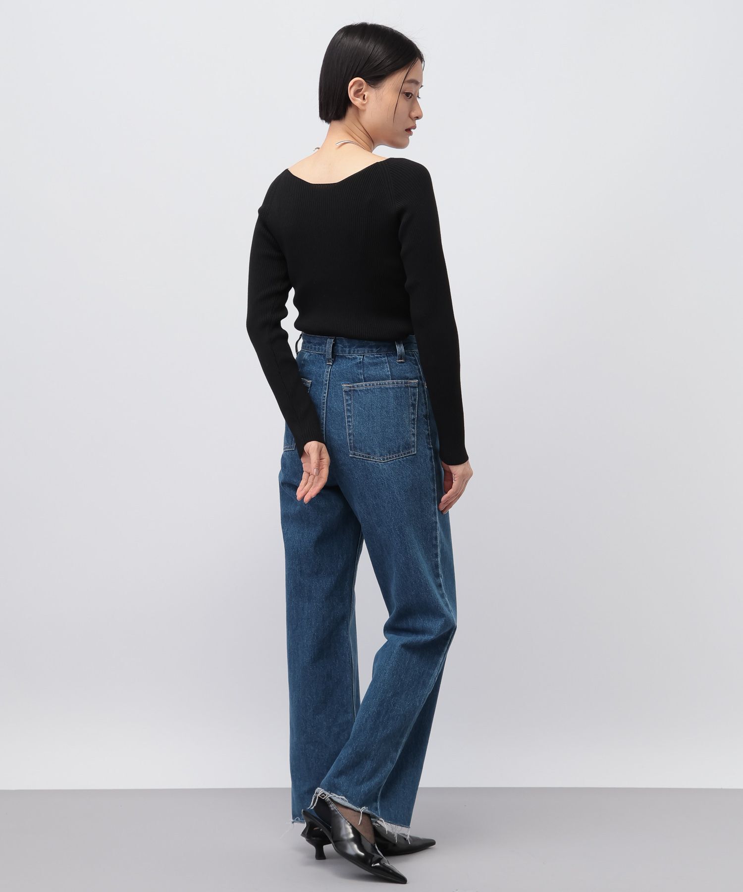 A part by 「2WAYボートネックプルオーバー_長袖」|ニット・セーター|