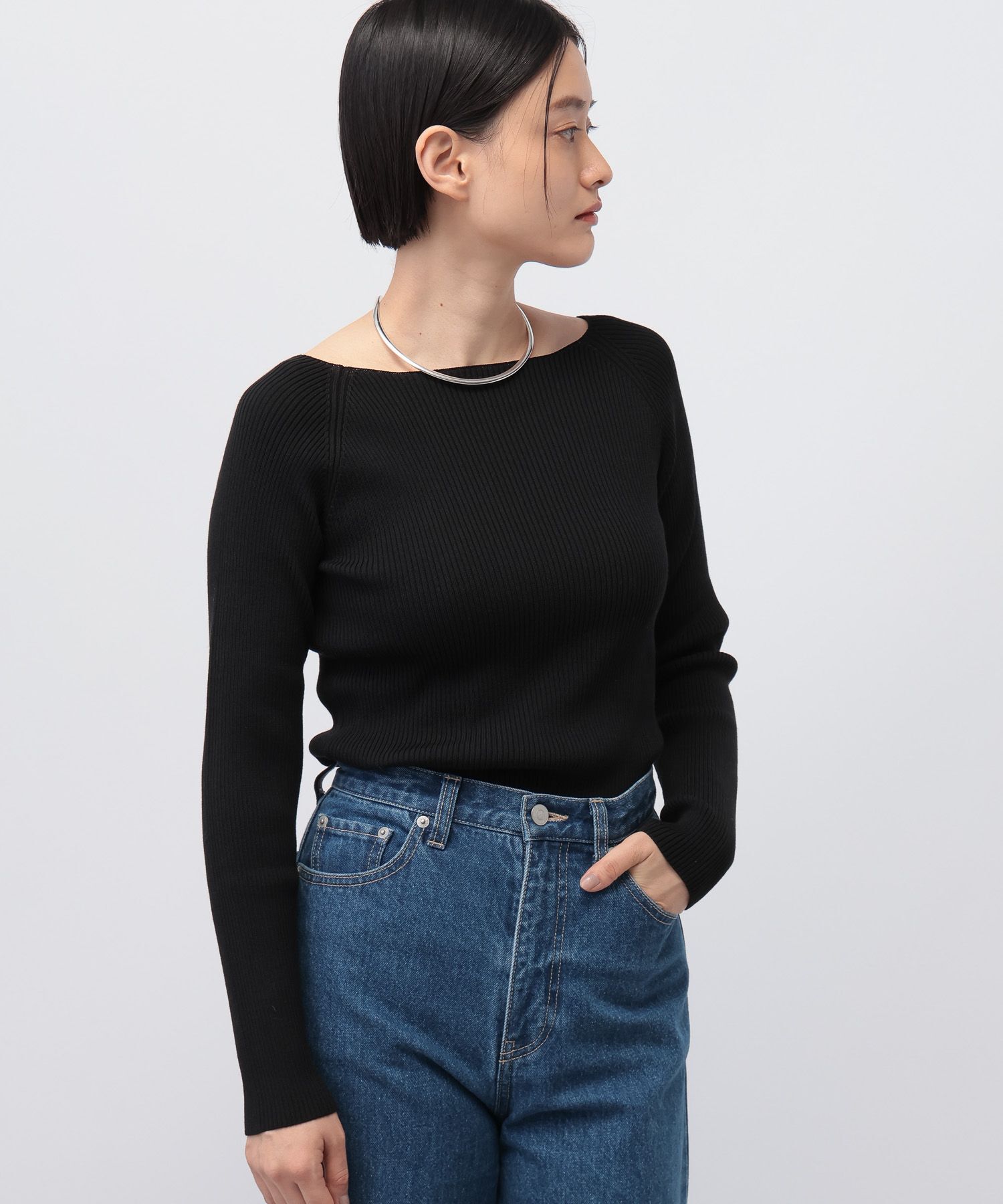 A part by 「2WAYボートネックプルオーバー_長袖」|ニット・セーター|