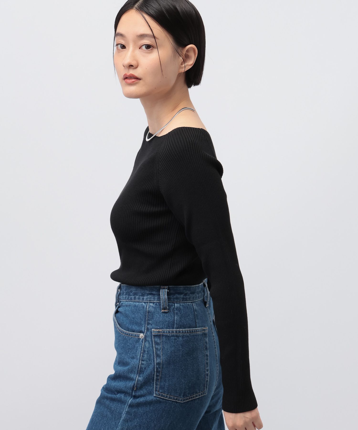 A part by 「2WAYボートネックプルオーバー_長袖」|ニット・セーター|