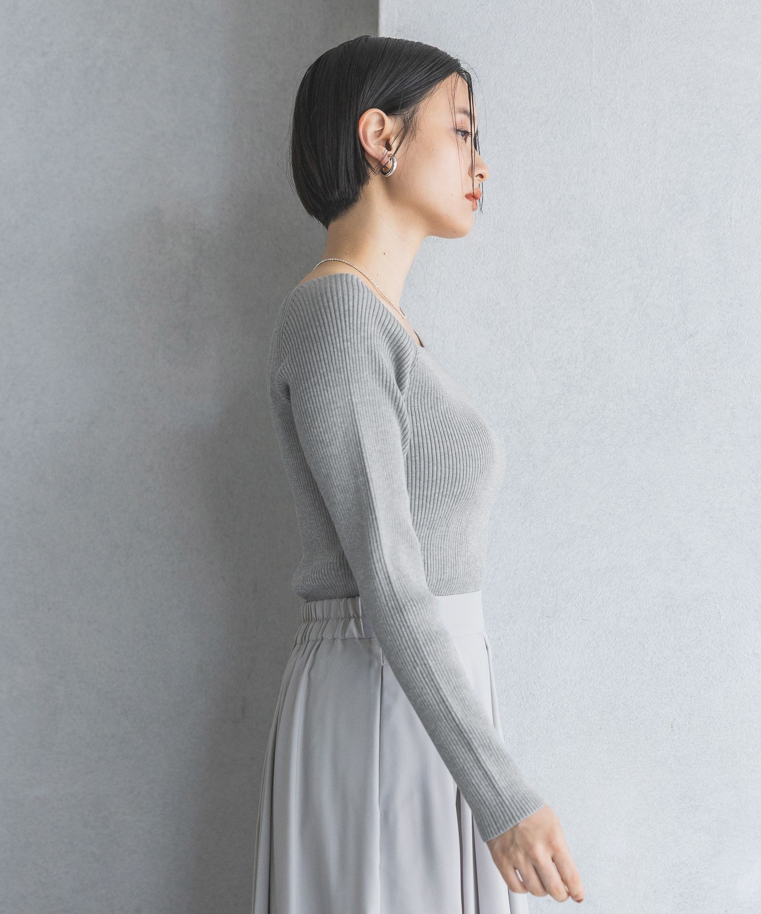 A part by 「2WAYボートネックプルオーバー_長袖」|ニット・セーター|