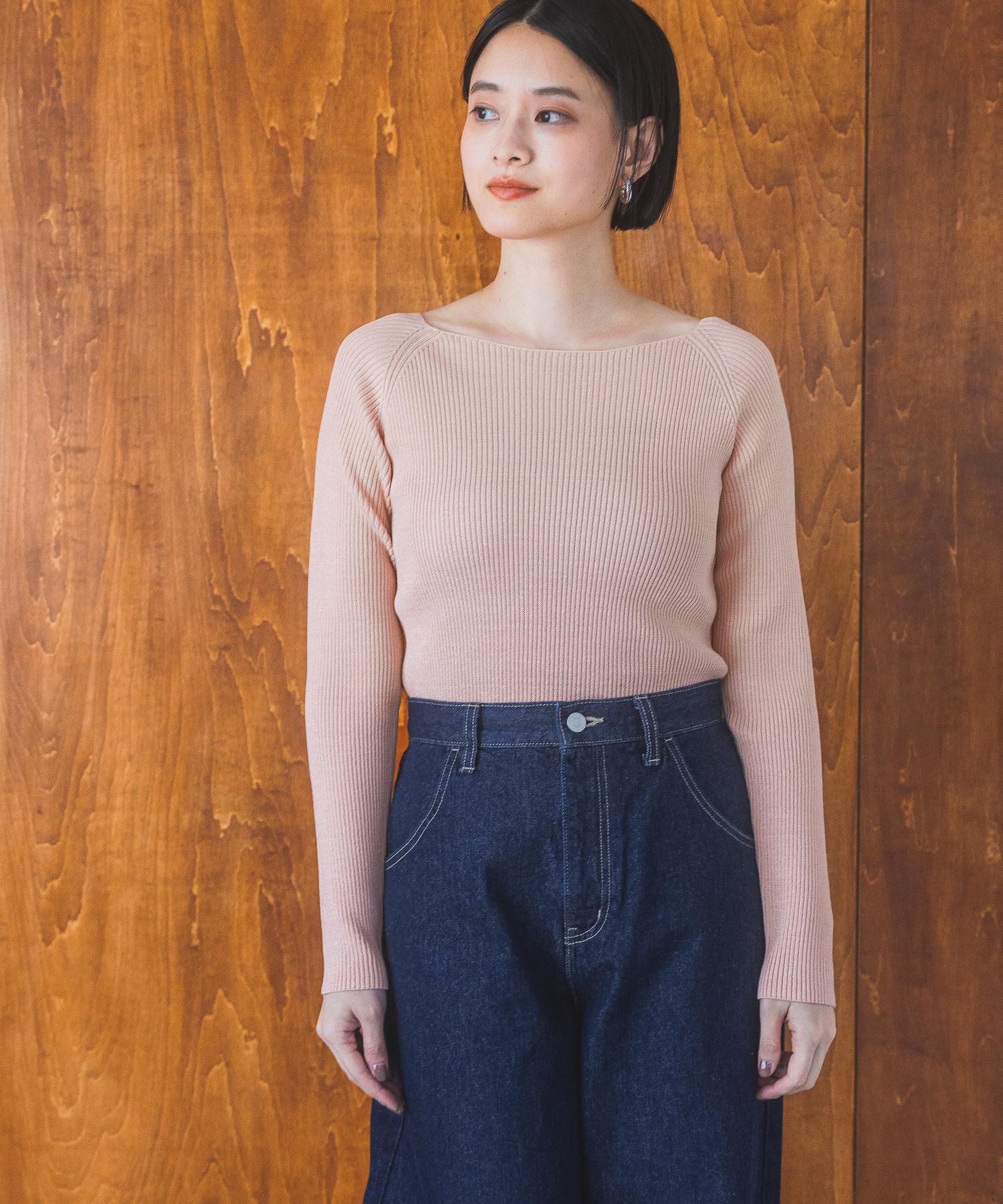 A part by 「2WAYボートネックプルオーバー_長袖」|ニット・セーター|