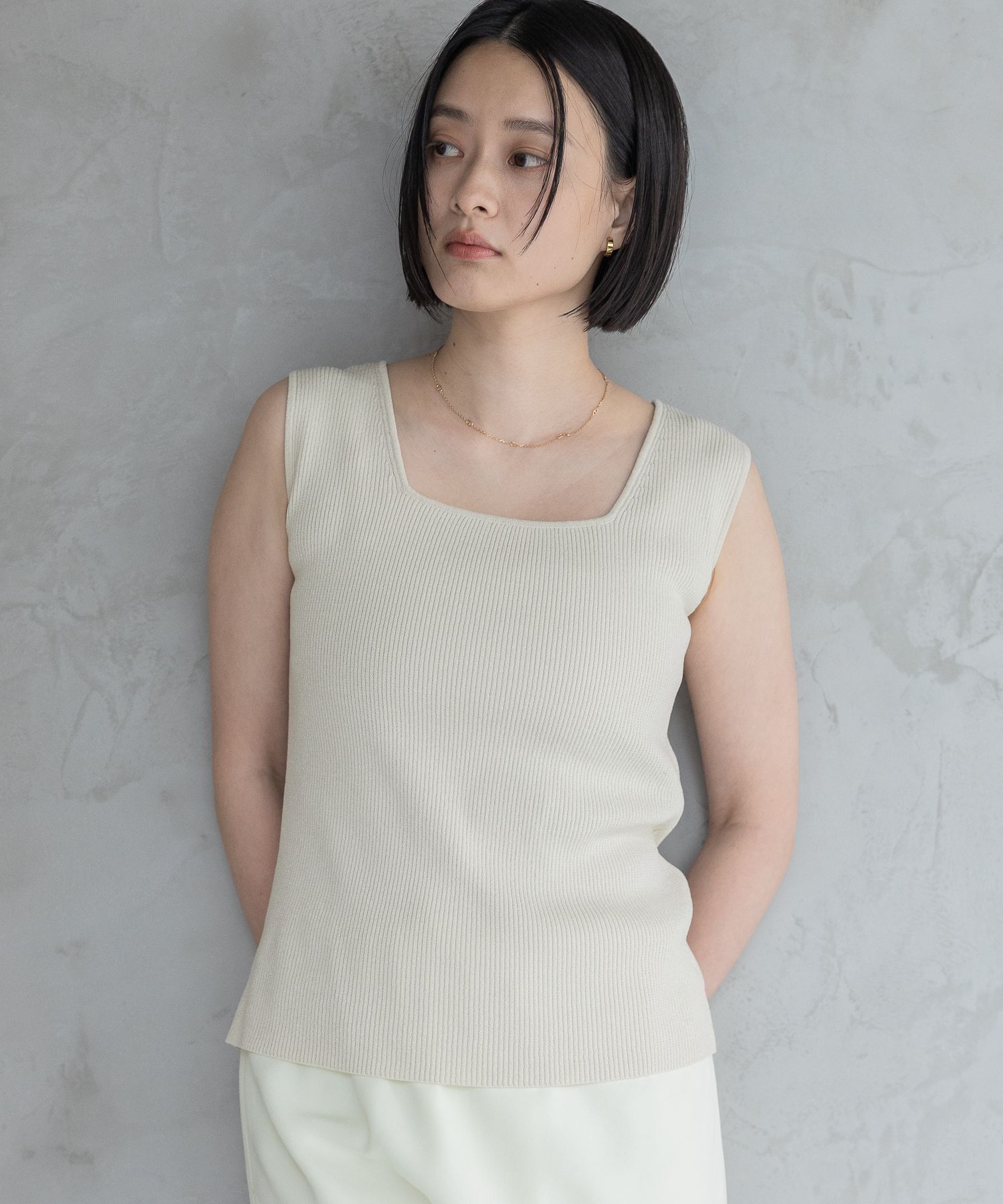 A part by 「スクエアリブタンク」|タンクトップ|