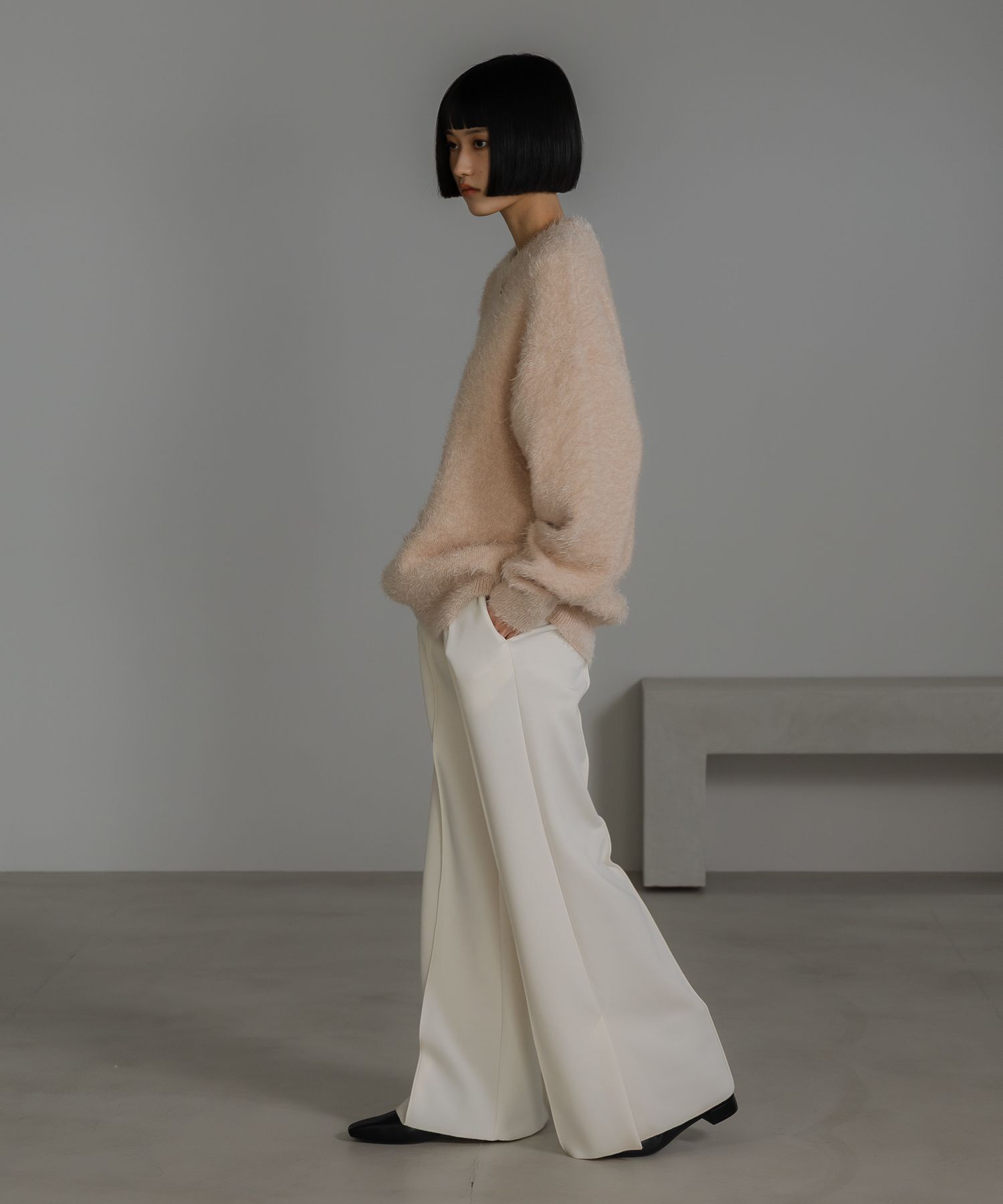 LOWRYS FARM「シャギープルオーバーＬＳ」|ニット・セーター|