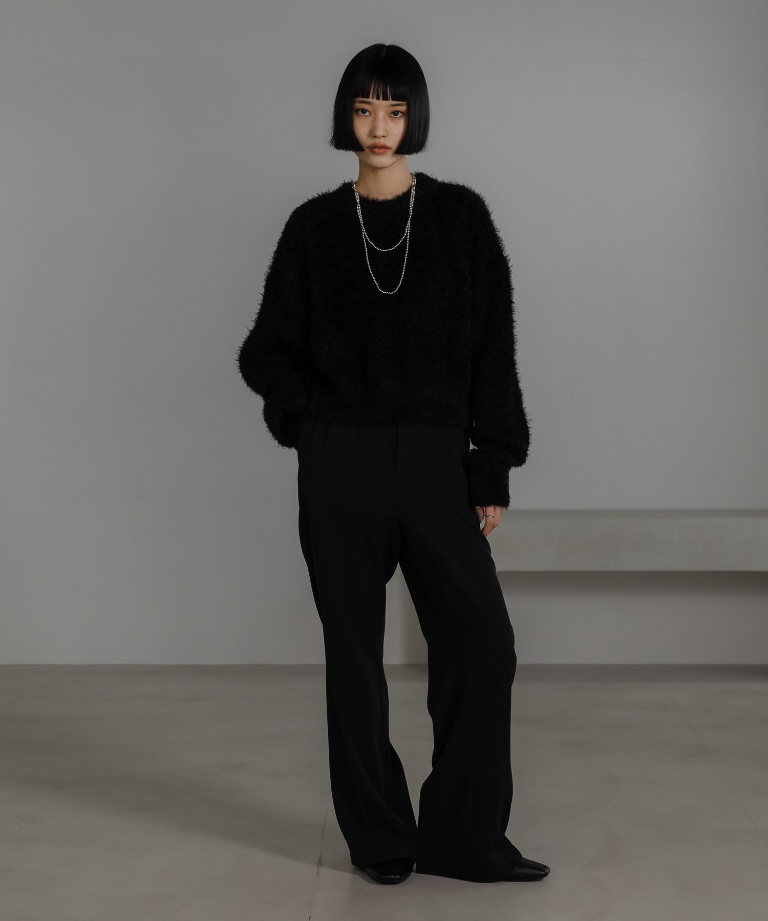 LOWRYS FARM「シャギープルオーバーＬＳ」|ニット・セーター|