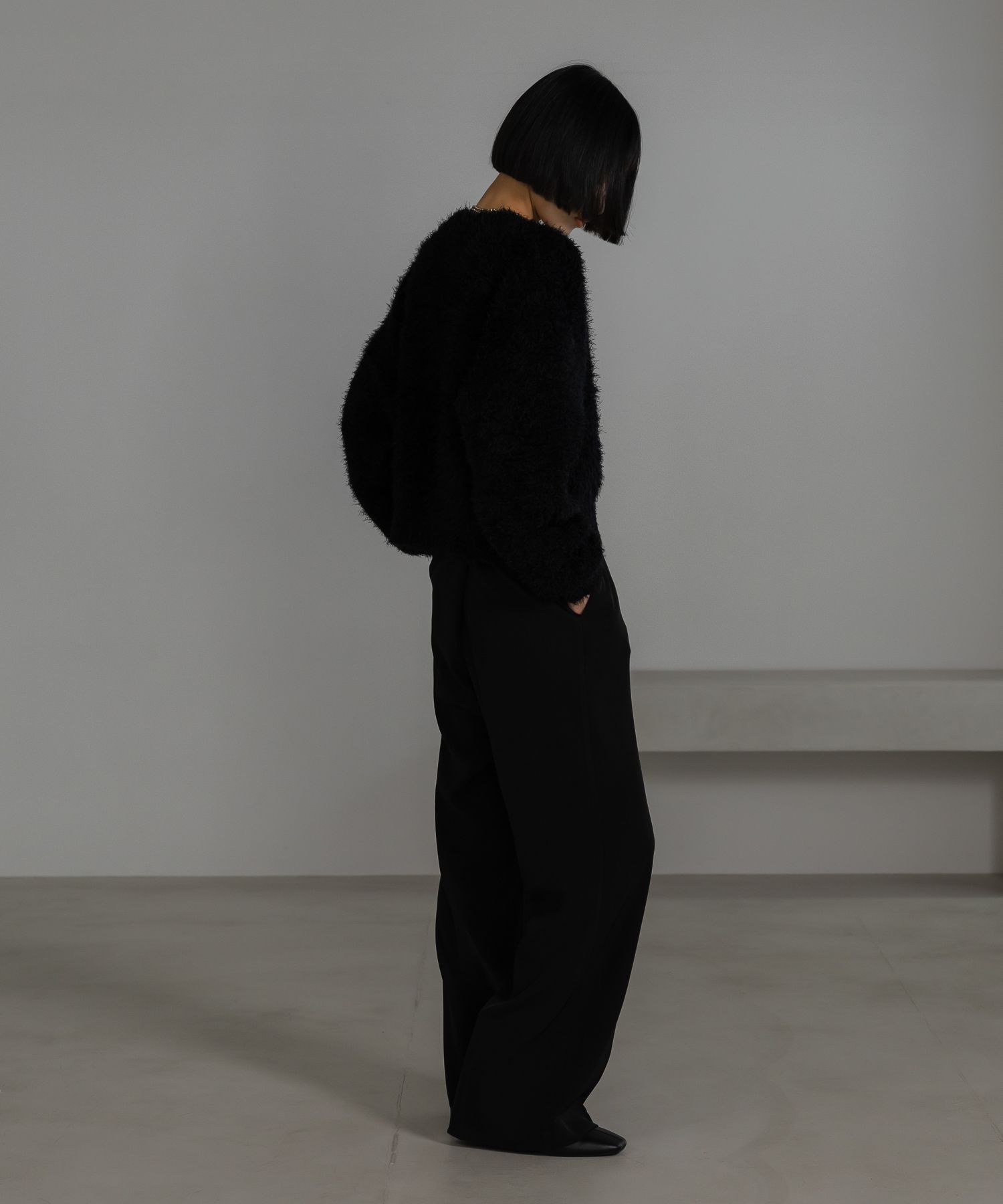 LOWRYS FARM「シャギープルオーバーＬＳ」|ニット・セーター|