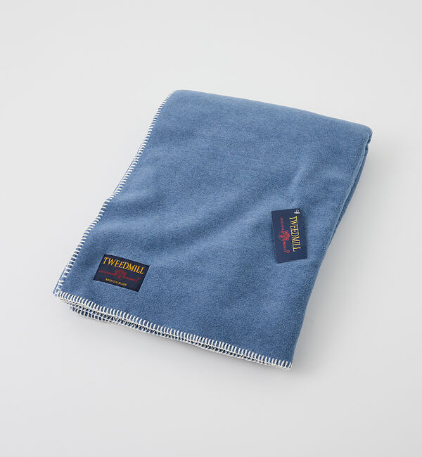 collex「【一部別注】【TWEEDMILL/ツイードミル】 フリースブランケット145&times;2」|ブランケット|インディゴ
