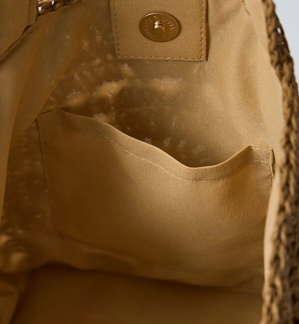 collex「【WEB限定】モチーフ編スクエアトートバッグ【予約】」|かごバッグ|