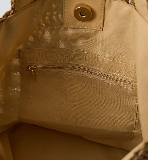 collex「【WEB限定】モチーフ編スクエアトートバッグ【予約】」|かごバッグ|