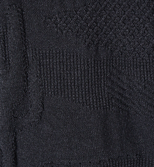 ABAHOUSE「サボテン柄 クルーネック ペーパーニット」|ニット・セーター|