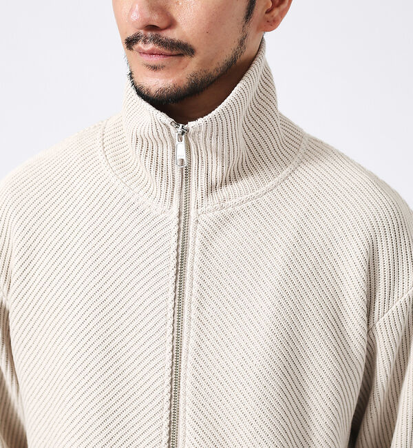 ABAHOUSE「【バイアスカット 】ドライバーズニット / ブルゾン」|ニット・セーター|