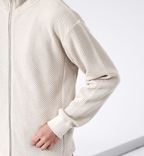 ABAHOUSE「【バイアスカット 】ドライバーズニット / ブルゾン」|ニット・セーター|