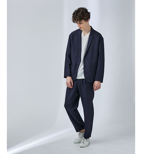 ABAHOUSE「【セットアップ対応】サマーツイード イージースラックス」|スラックス|