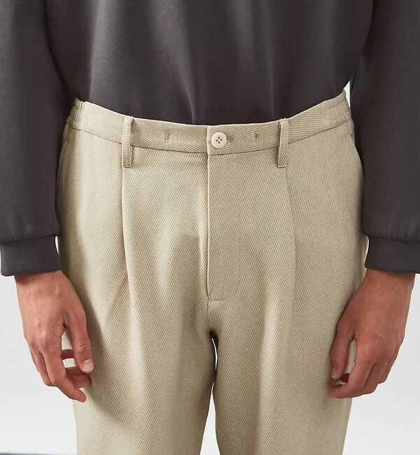 ABAHOUSE「【360&deg;ストレッチ】MIXツイル イージーパンツ/ テーパード スラックス」|その他|