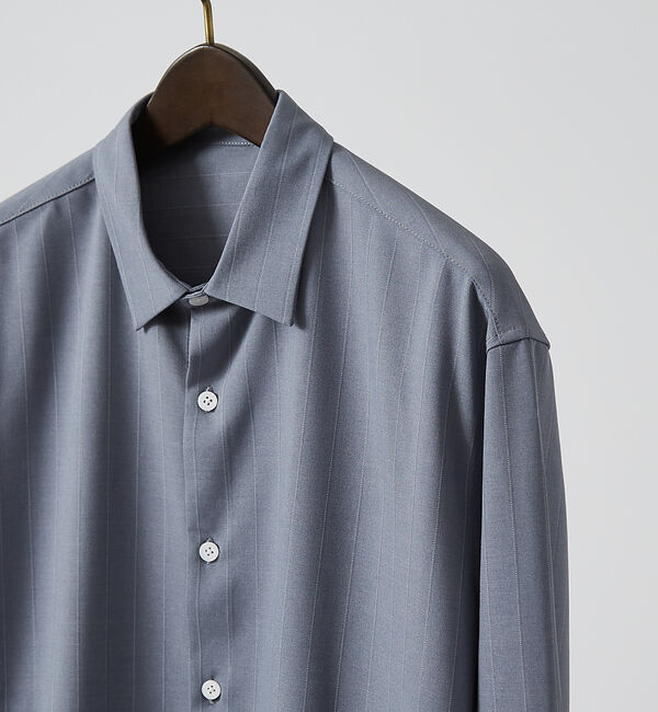 ABAHOUSE「【選べる】バンドカラー / レギュラーカラー ストライプシャツ」|シャツ・ブラウス|