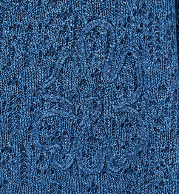 ABAHOUSE「【スカシ柄】インディゴヤーン接結カーディガン」|カーディガン|