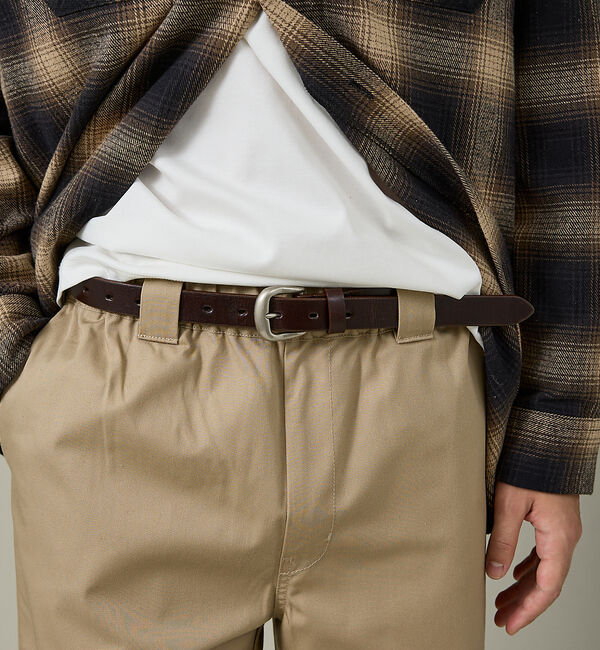 ABAHOUSE「Genuine Aniline Leather Belt / ジェニュイン アニ」|ベルト|