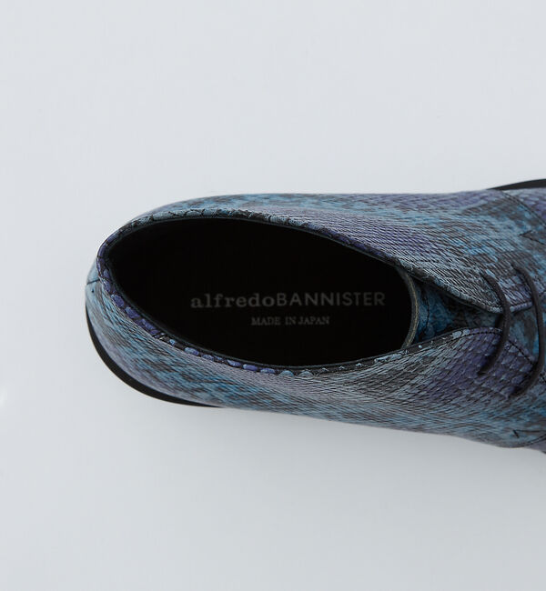 alfredoBANNISTER「オブリーク パイソン チャッカ ブーツ」|ショートブーツ|