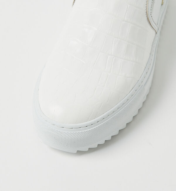 alfredoBANNISTER「【Margome sole】シャークソール クロコダイル柄 レザー スニーカー」|スニーカー|