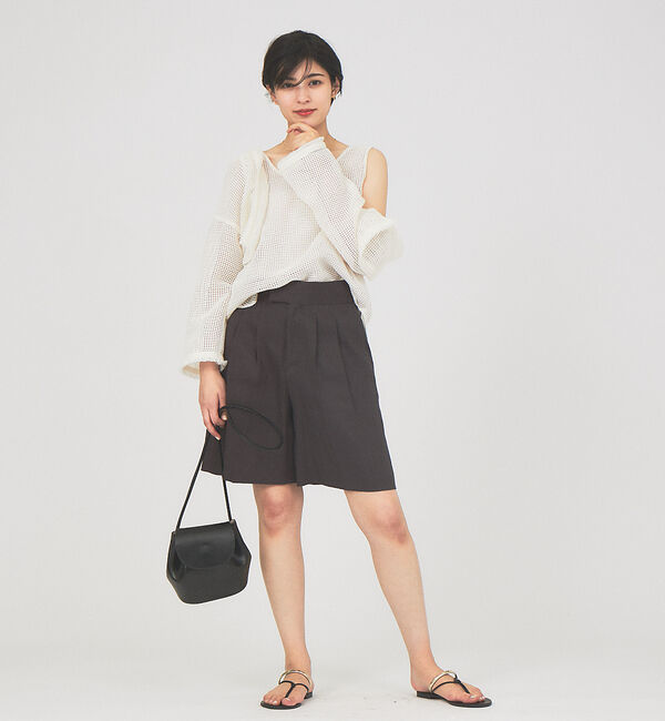 Rouge vif「メッシュノースリーブ(キャミ付き)」|キャミソール|