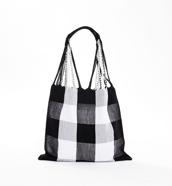 Rouge vif「【MoonBird】ハンモックトート / L / 手織り / A4可 / Han」|トートバッグ|ブラック系その他1