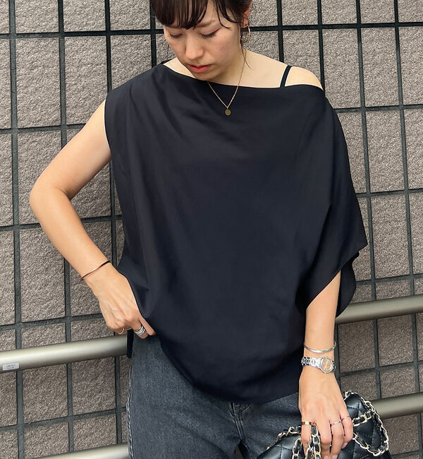 Rouge vif「アシメトリースリーブブラウス」|シャツ・ブラウス|