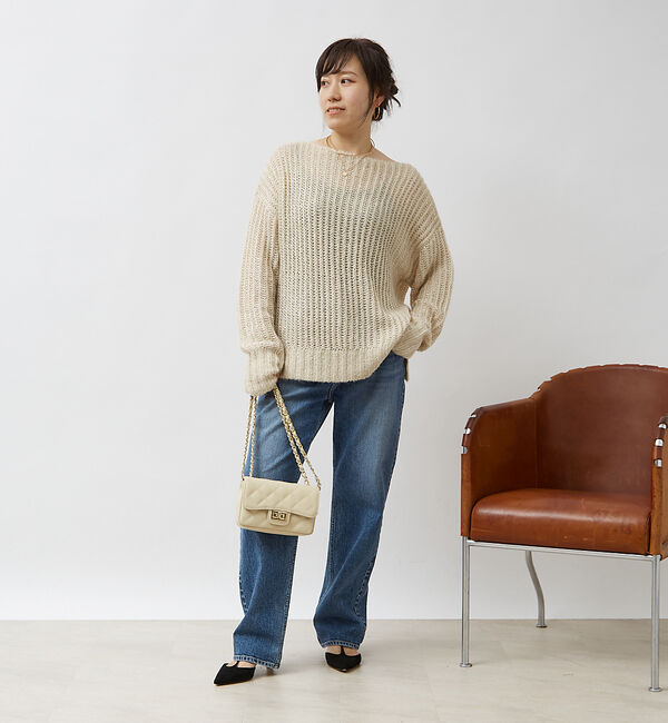 Rouge vif「シアーモヘヤミックス畔プルオーバー」|ニット・セーター|