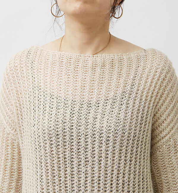 Rouge vif「シアーモヘヤミックス畔プルオーバー」|ニット・セーター|