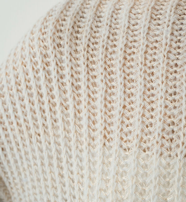 Rouge vif「シアーモヘヤミックス畔プルオーバー」|ニット・セーター|