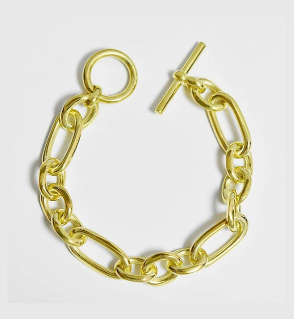 Rouge vif「【ADRAR/アドラル】ブレスレット Long＆Short Chain BL」|ブレスレット・バングル|