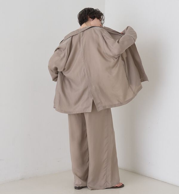 Rouge vif「【セットアップ対応】キュプラフィブリルダブルジャケット」|テーラードジャケット|