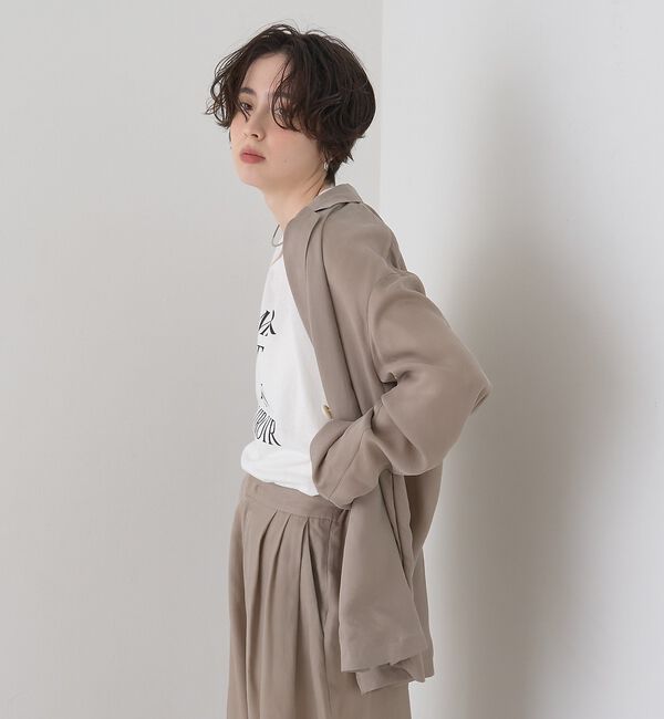 Rouge vif「【セットアップ対応】キュプラフィブリルダブルジャケット」|テーラードジャケット|